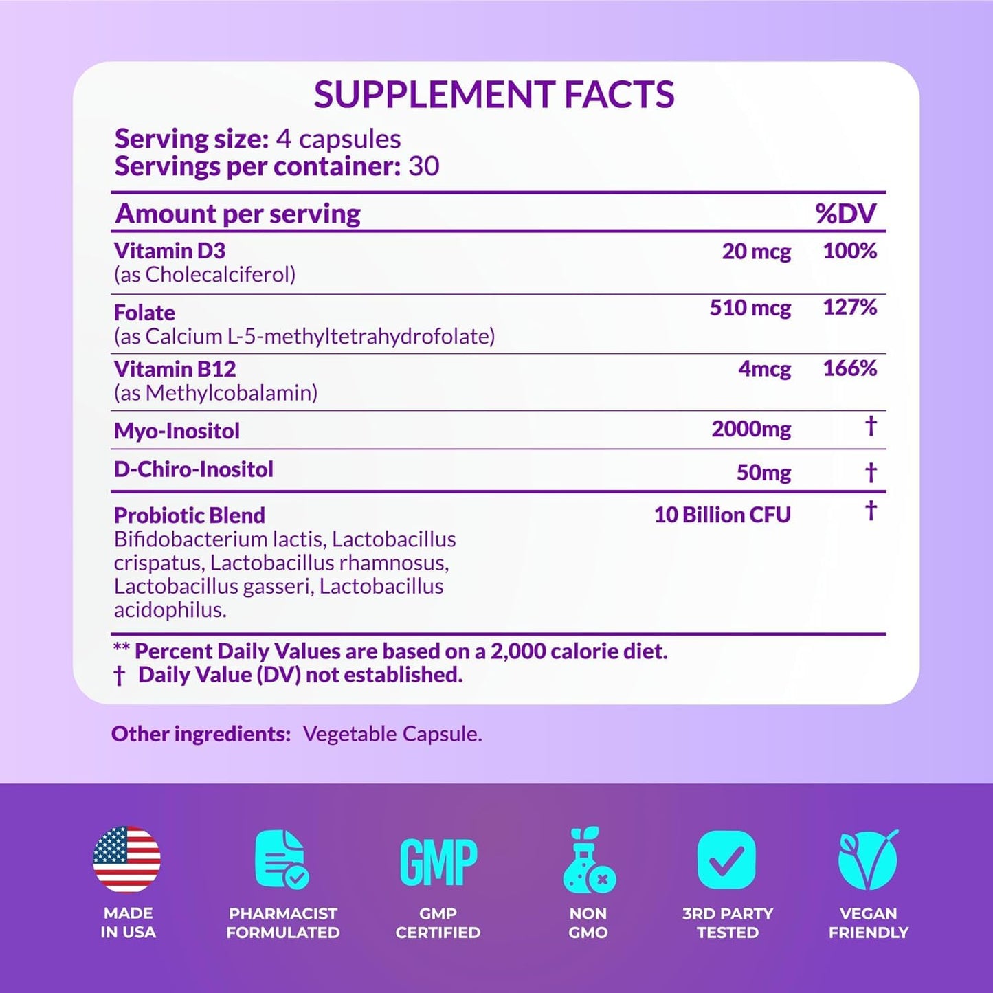 Hormone Balance for Women - PCOS & Menstrual Cycle Support | Myo-Inositol 40:1 Ratio