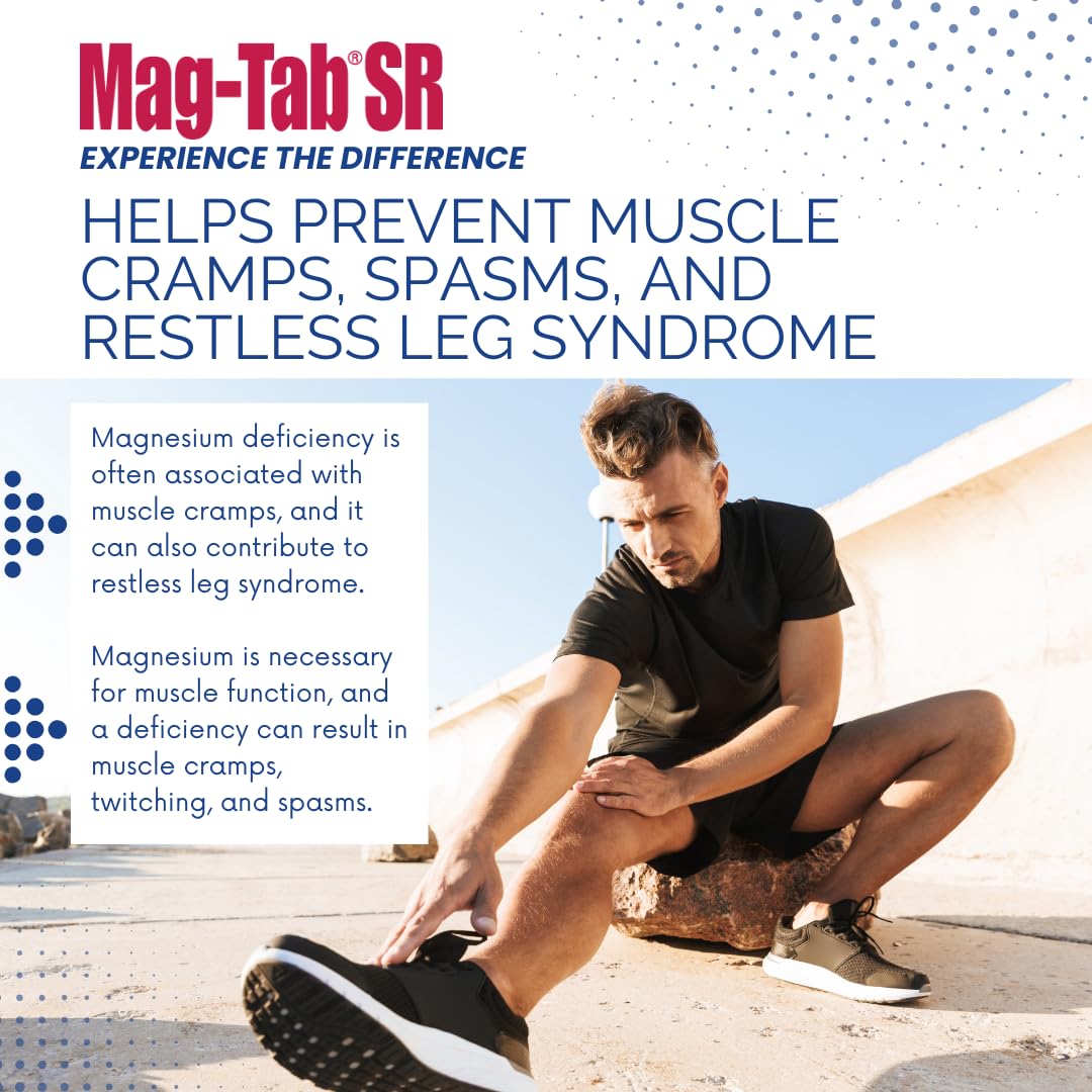 MAG-TAB SR Extended Release Magnesium Lactate – 100 Count