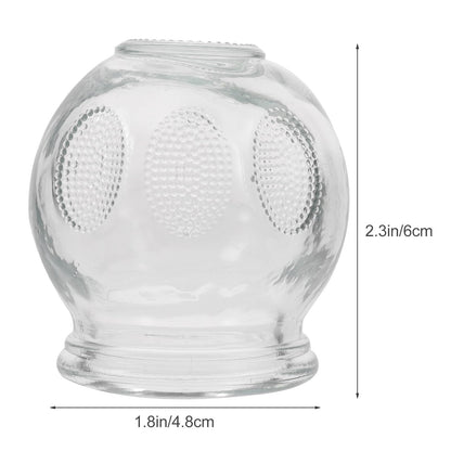 MAGICLULU Hand Tools 6 Pcs Glass Fire Cupping Set | Thick Chinese Acupoint Glass Cupping for Massage
