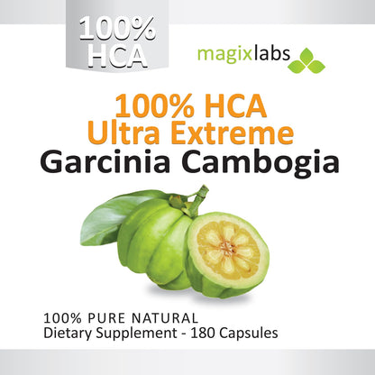 MagixLabs 100% HCA Ultra Extreme Garcinia Cambogia Extract – Pure & All-Natural