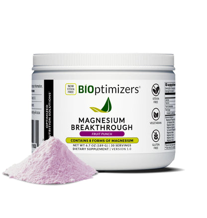 BIOptimizers Magnesium Breakthrough Drink – 8 Magnesium Forms, Electrolytes, Sleep Support & Recovery