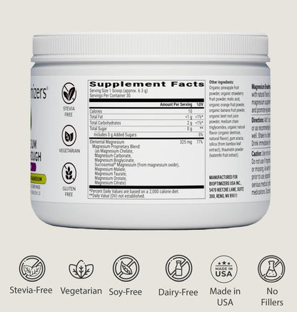 BIOptimizers Magnesium Breakthrough Drink – 8 Magnesium Forms, Electrolytes, Sleep Support & Recovery