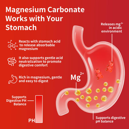 Magnesium Carbonate Gummies 500mg – Sugar Free, Probiotic, Vitamin D3