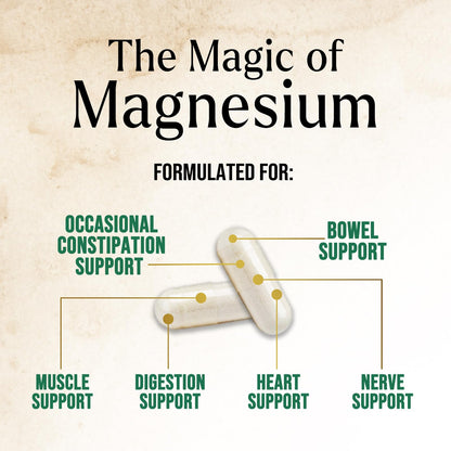 Magnesium Citrate 1000mg – High-Absorption Magnesium Supplement | Supports Muscle, Bone, Nerve & Heart Health – 120 Capsules