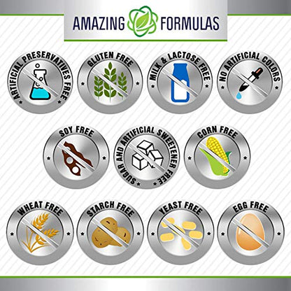 Amazing Formulas Magnesium Citrate 200 mg - 240 Count | Non-GMO, Gluten Free, Made in USA