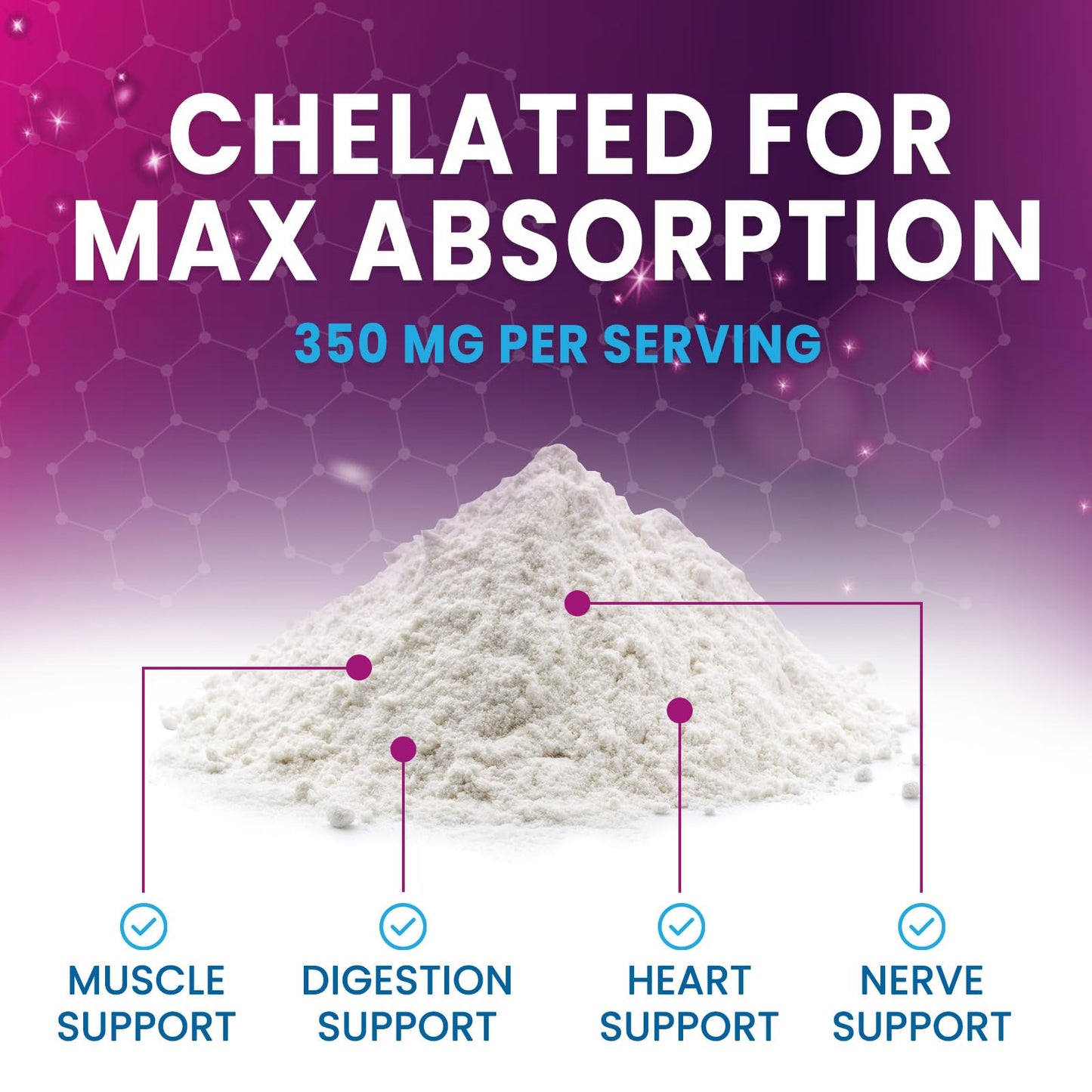 Magnesium Citrate Powder Drink Mix (60 Servings) - Aquamin Magnesium | Sugar Free, Gluten Free, Vegan