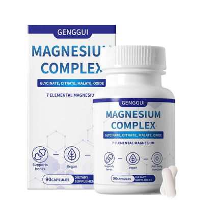 Magnesium Complex 1000mg – 8 Forms (Glycinate, Citrate, Malate) – Vegan, Non-GMO