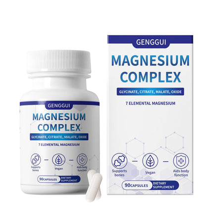 Magnesium Complex 1000mg – 8 Forms (Glycinate, Citrate, Malate) – Vegan, Non-GMO
