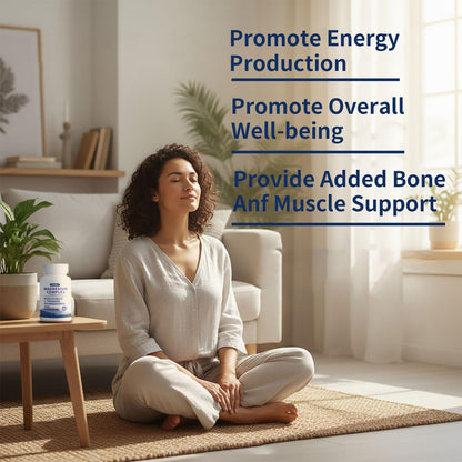 Magnesium Complex 7 in 1 with Ashwagandha & L-Theanine | High Absorption Bisglycinate, Citrate & Malate + Vitamin B6, Zinc | Support DeepCalm | Vegan, Gluten Free, 60 Servings