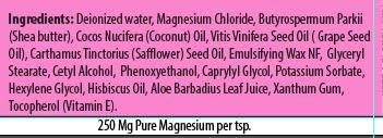 Magnesium Cream with Hibiscus Scent – Sleep & Muscle Relief, 4 oz, USA Made