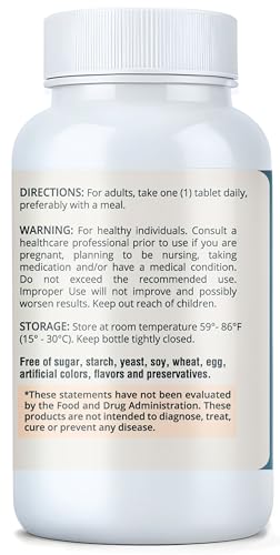 Magnesium Glycinate 500mg with B6 – 120 Vegetarian Tablets | Non-GMO, Gluten Free