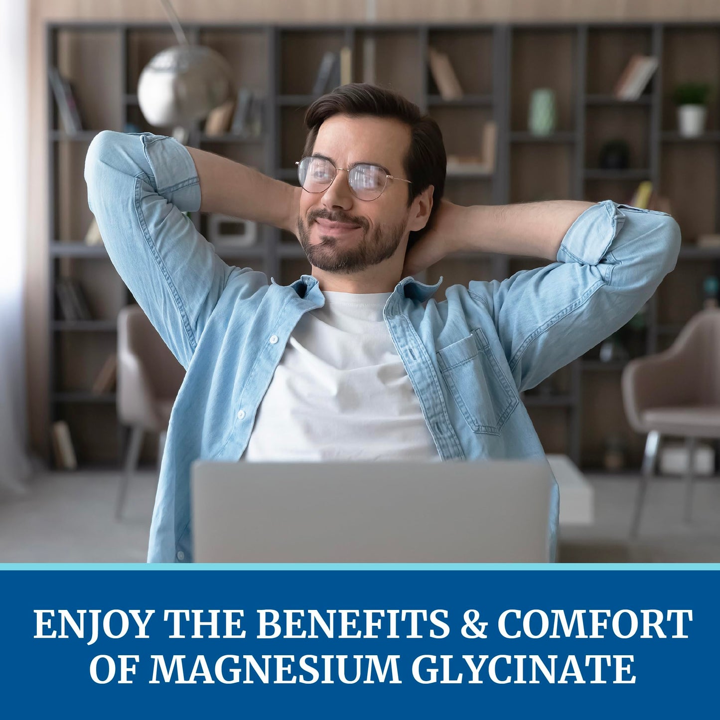 Magnesium Glycinate 500mg | High Absorption Chelated Bisglycinate 120ct