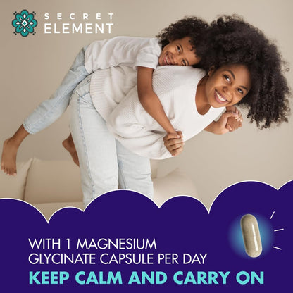 Magnesium Glycinate 500MG Capsules - High Absorption, Vegan & Non-GMO | 120 Capsules