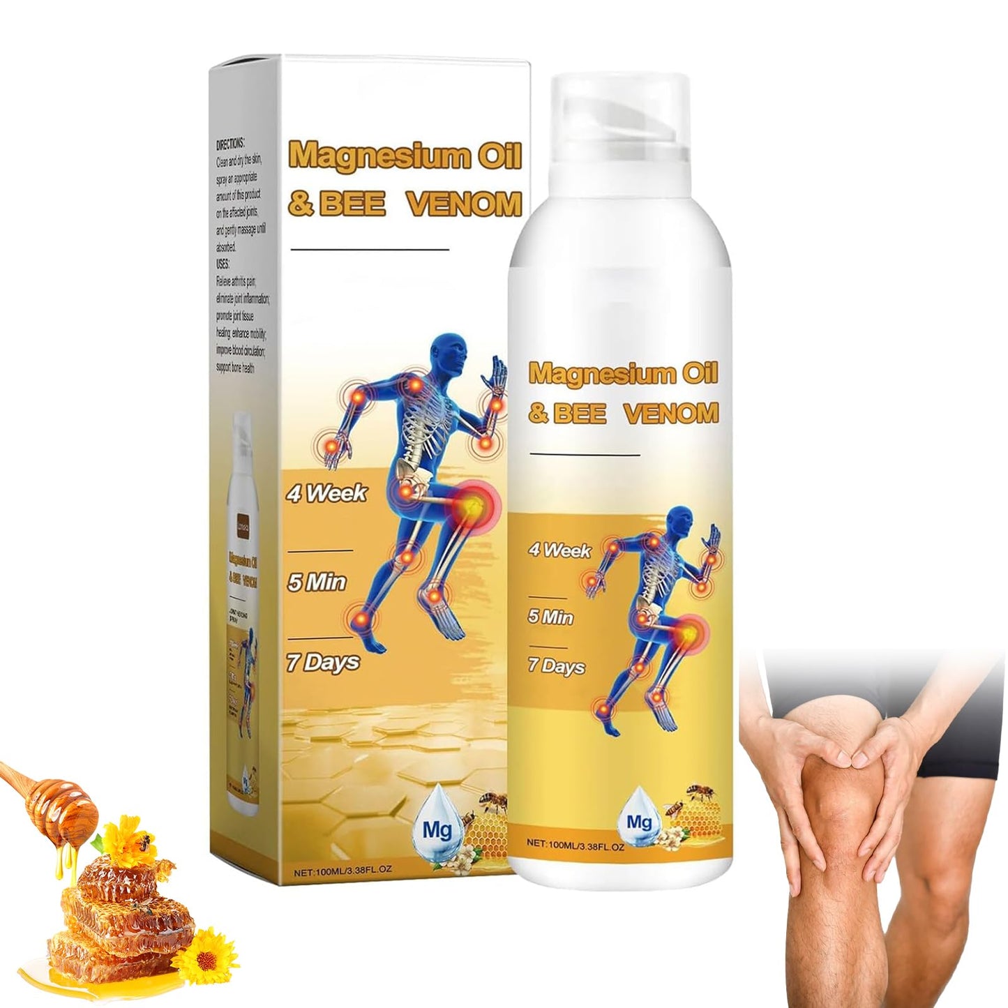 Magnesium Joint Spray | Magnesium Oil & Bee Venom for Joints - 100ml