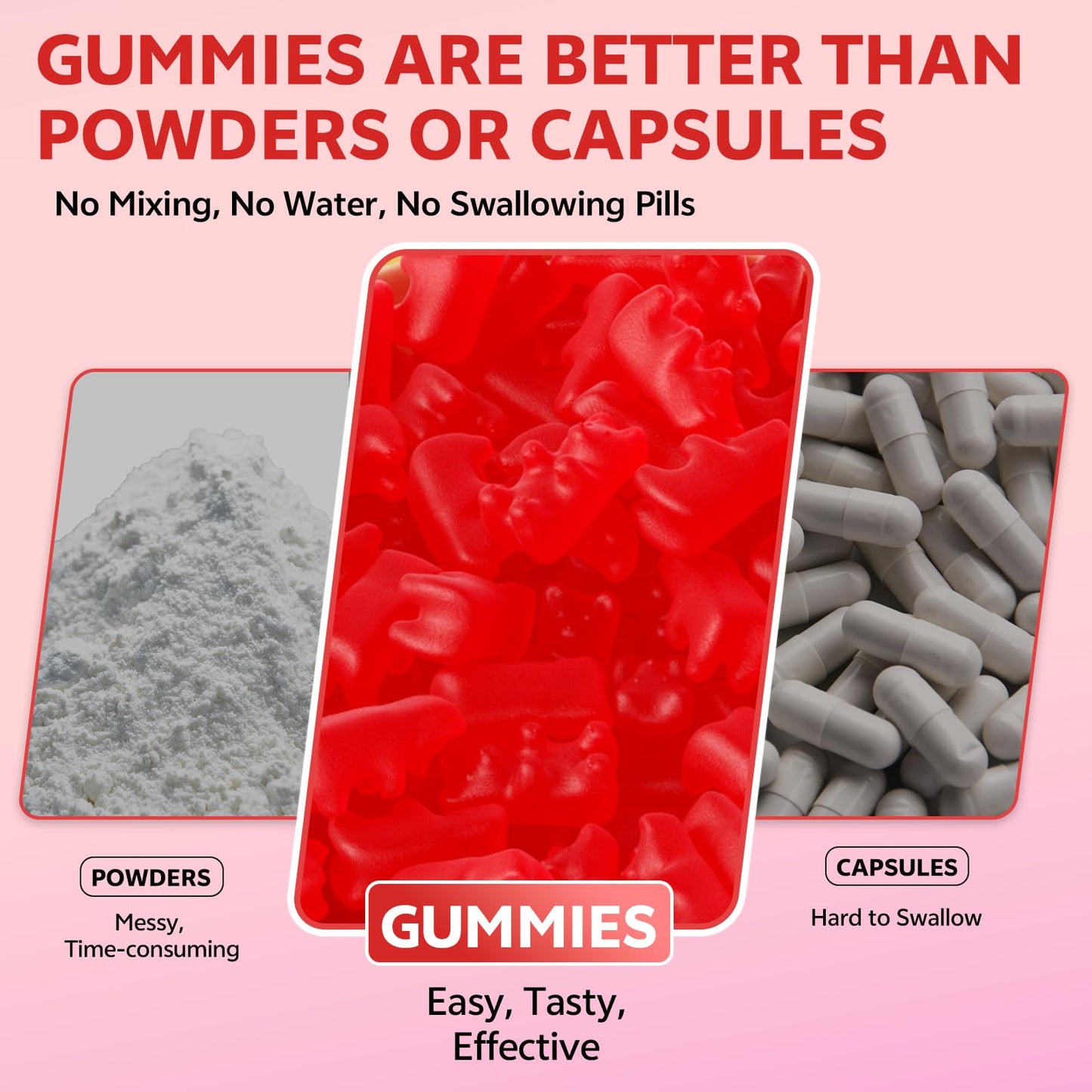 Magnesium Oxide Gummies 500mg – Adults & Kids, Strawberry, 120 Count