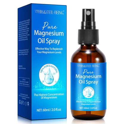 Magnesium Spray – Pure Magnesium Oil for Feet | Glass Bottle, Easy Absorption