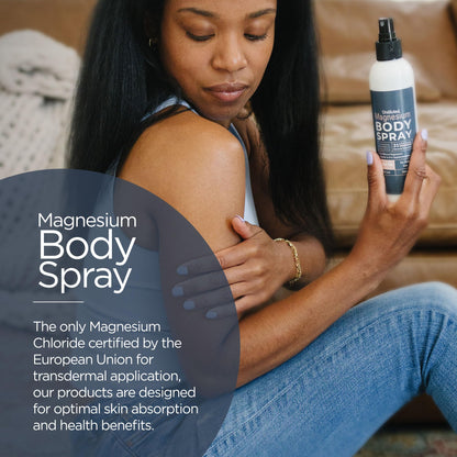 Magnesium Chloride Spray 8 oz – Additive-Free, Transdermal Magnesium for Feet & Body