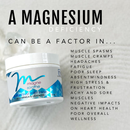 MagneSoothe Topical Magnesium Body Balm - 8 oz Jar | Natural Relief
