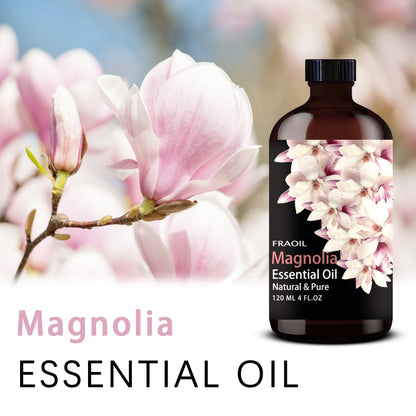 Magnolia Essential Oil - 4 oz (120 ml) for Diffuser, DIY, Candles & Gifts | FRAOIL