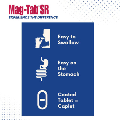 MAG-TAB SR Extended Release Magnesium Lactate – 100 Count