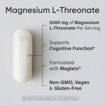 Sports Research Magtein Magnesium L-Threonate Capsules – Brain Health & Cognition