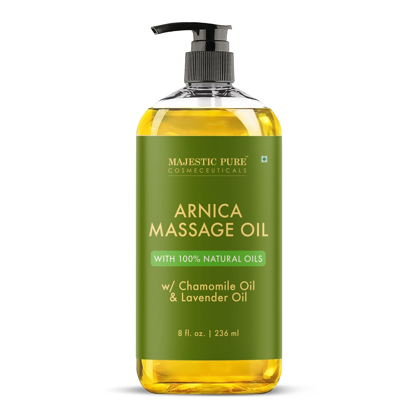 Majestic Pure Arnica Massage Oil – Lavender & Chamomile | All Skin Types | 8 fl oz