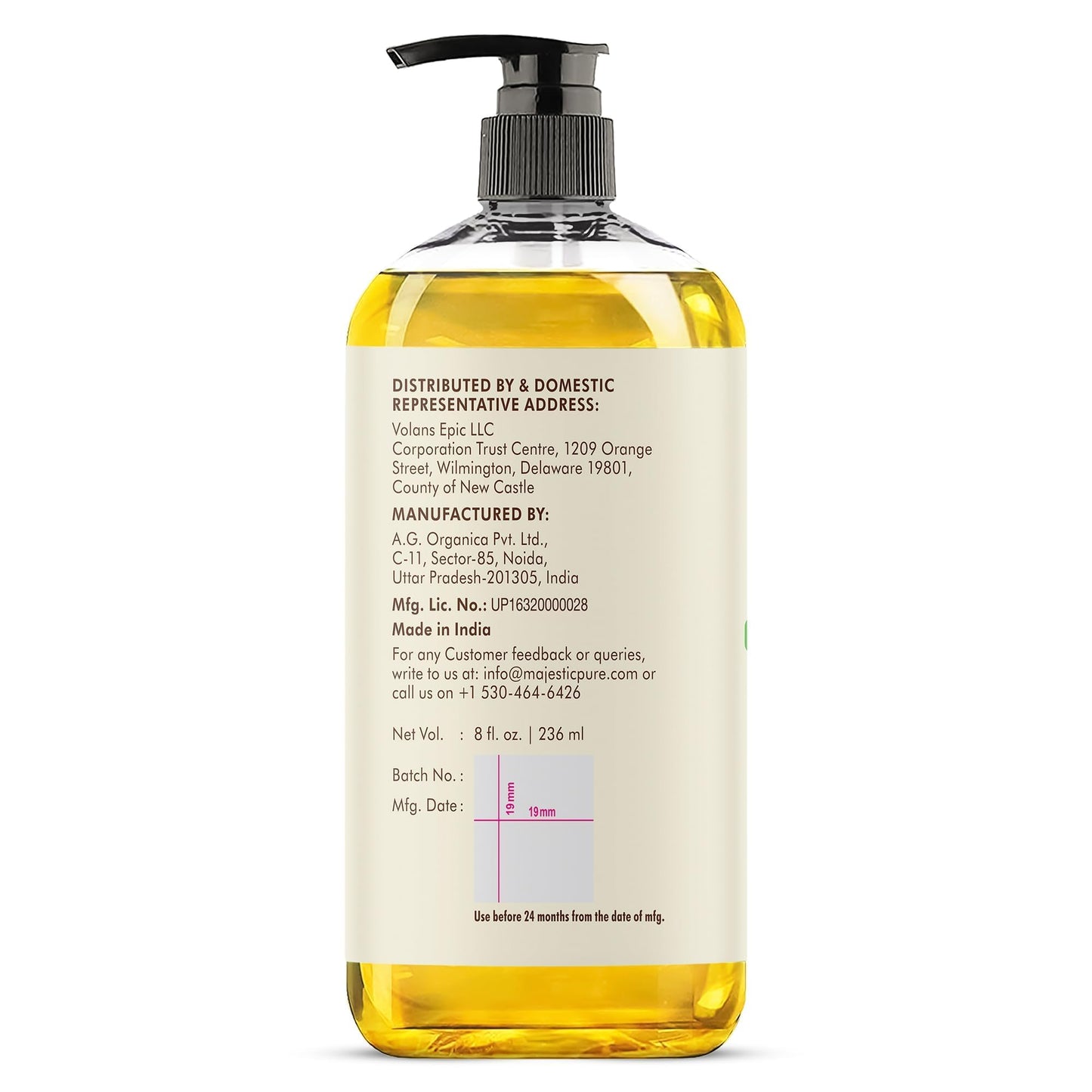 MAJESTIC PURE Coconut Massage Oil – Massage Therapy Oil for All Skin Types (8 fl oz)