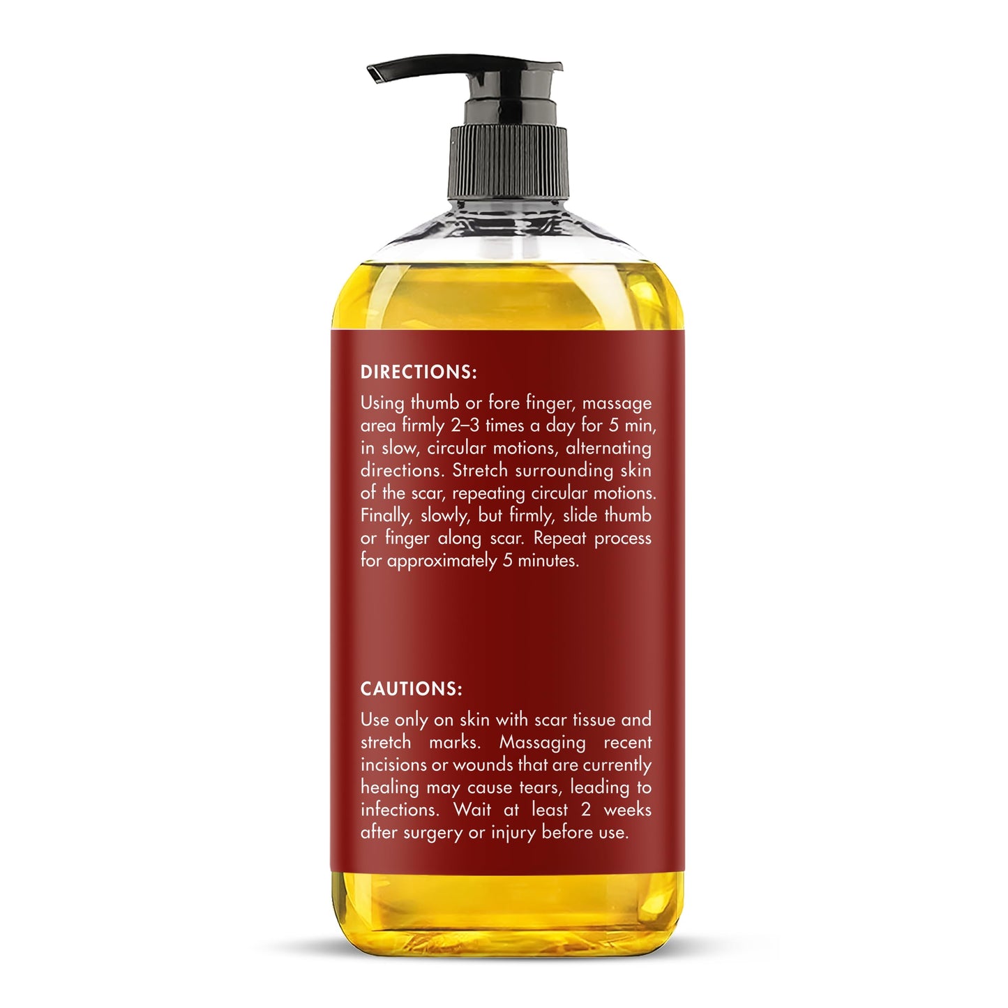 MAJESTIC PURE Frankincense Scar & Stretch Massage Oil – All Skin Types, 8 fl oz