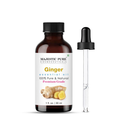 Majestic Pure Ginger Essential Oil - 1 Fl Oz | 100% Pure & Natural