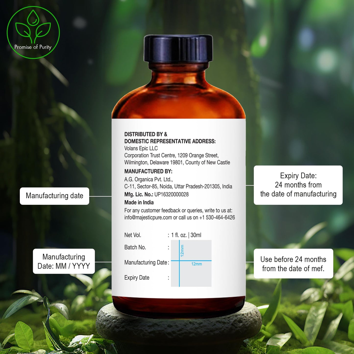 Majestic Pure Tea Tree Essential Oil with Glass Dropper – 100% Pure, 1oz