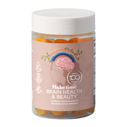 MAKE TIME Brain & Beauty Gummies – Focus, Clarity & Radiant Hair