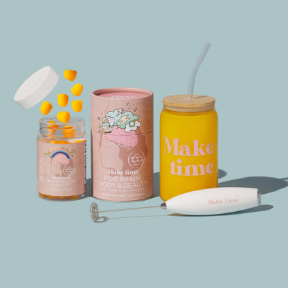 MAKE TIME Brain & Beauty Gummies – Focus, Clarity & Radiant Hair