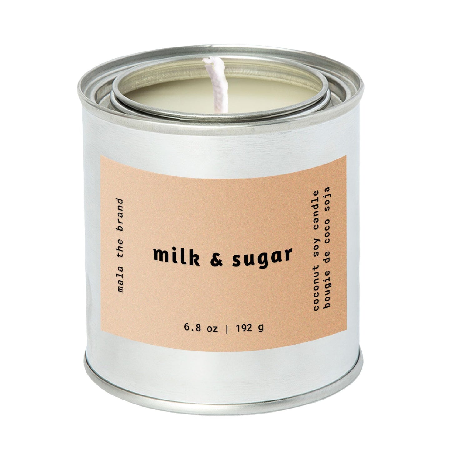 MALA Milk & Sugar Cinnamon & Vanilla Candle – Vegan Soy, 45-Hour Burn