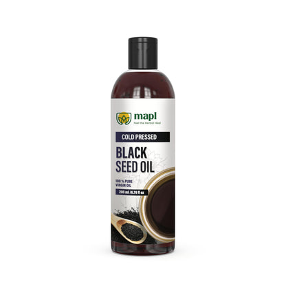 Mapl Organic Black Seed Oil – Cold-Pressed Nigella Sativa (200ml)