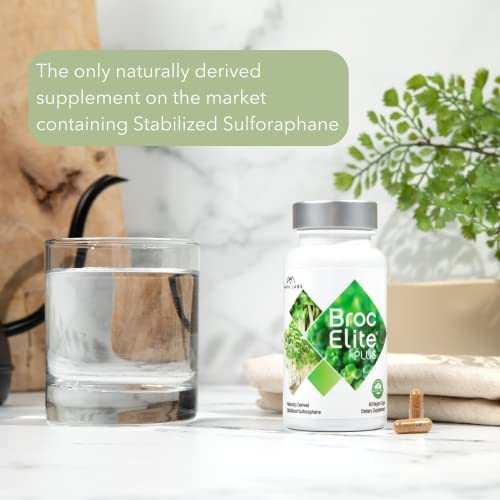 BrocElite Plus by Mara Labs – Stabilized Sulforaphane Broccoli Supplement, Glyphosate-Free, 60 Veg Capsules