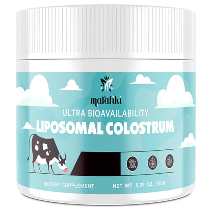 Marafiki Liposomal Bovine Colostrum - Grass-Fed, High Bioavailability, 60 Servings