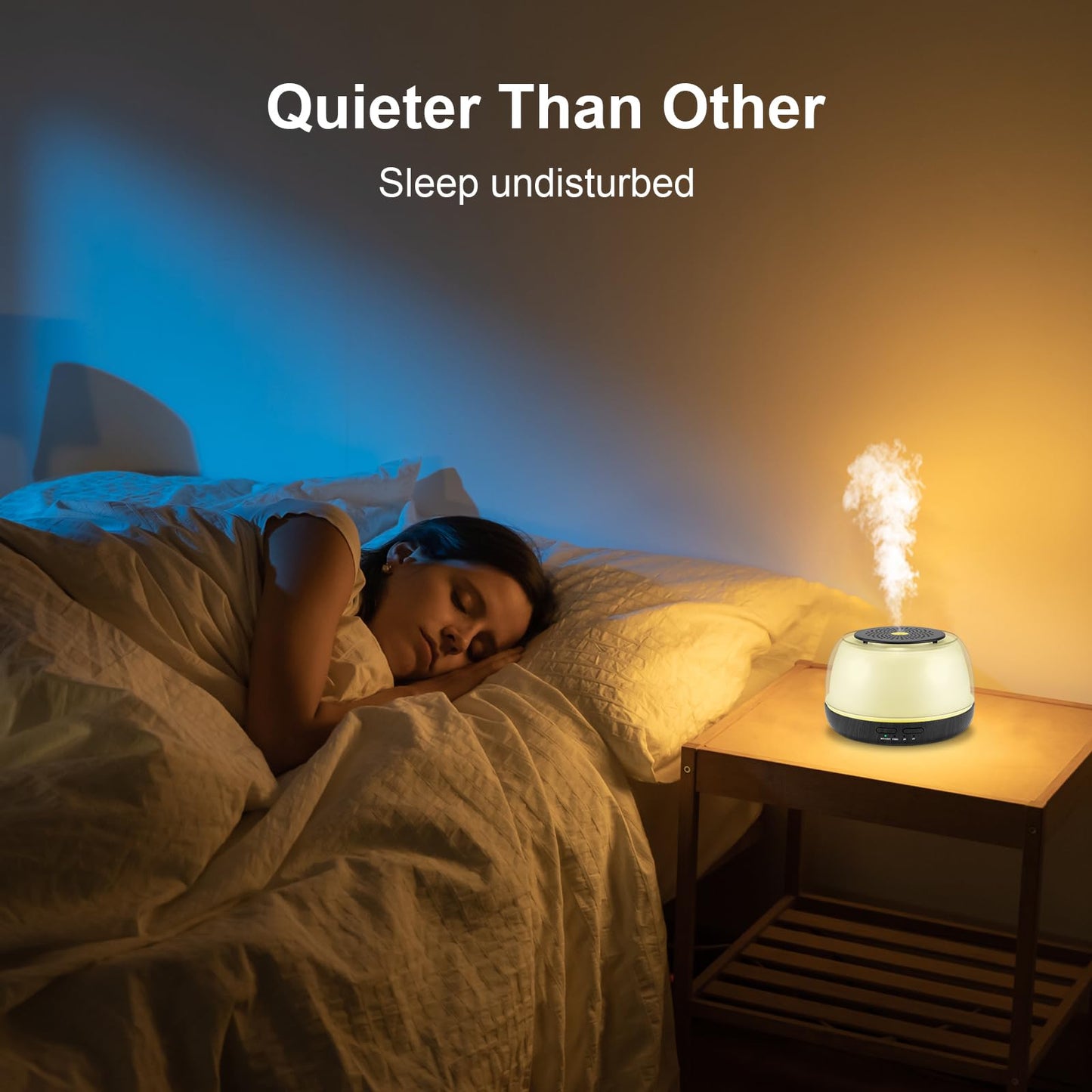 Marchred 300ML Essential Oil Diffuser - 8-Hour Aromatherapy with Remote, 7-Color LEDs, 4 Timer Settings