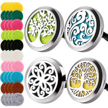 Maromalife 4 Pack Car Vent Clip Diffuser – 30mm Aromatherapy Diffusers with 40 Felt Pads