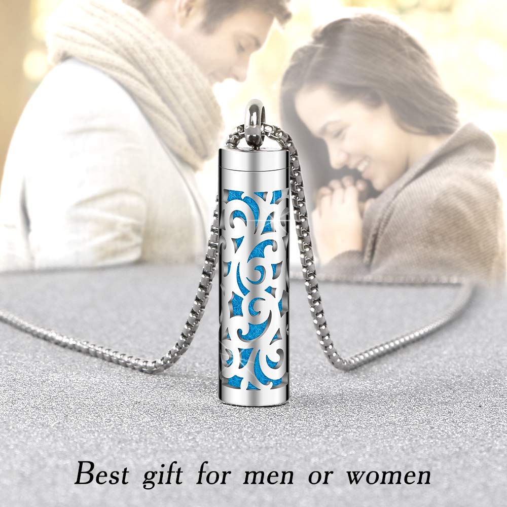 Maromalife Essential Oil Necklace – 316L Stainless Steel Diffuser Pendant