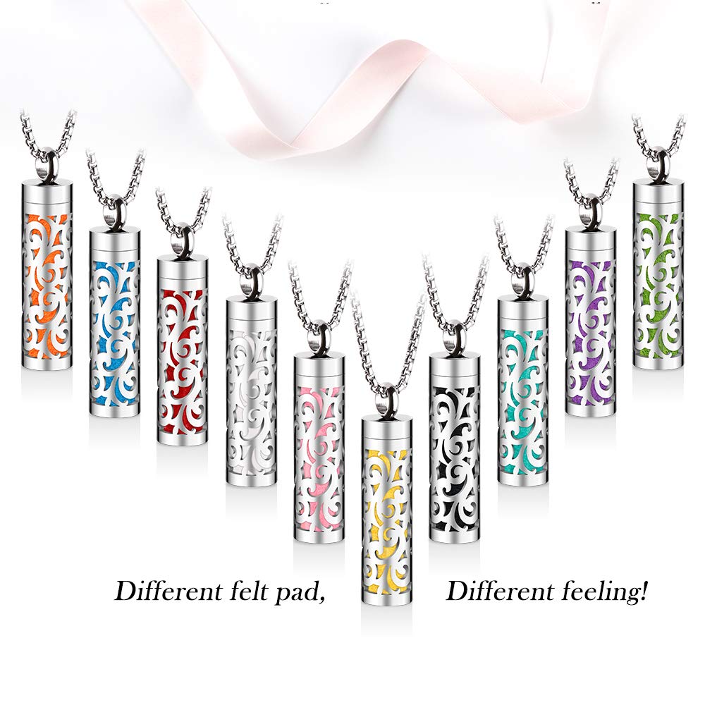 Maromalife Essential Oil Necklace – 316L Stainless Steel Diffuser Pendant