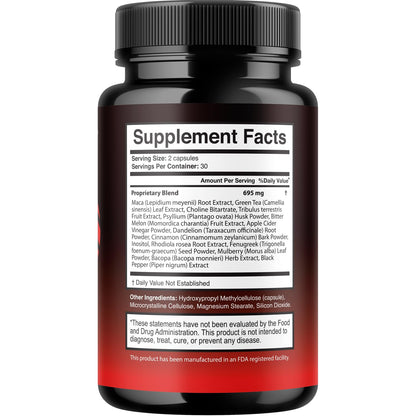 Mars Men Pro Official Supplement – Natural Support Capsules, 60 Capsules