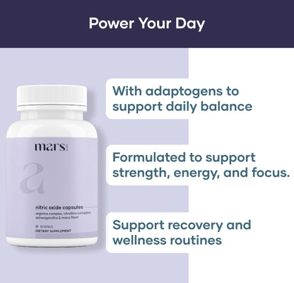 Mars Nitric Oxide Capsules - 120 Capsules | Nitric Oxide 02