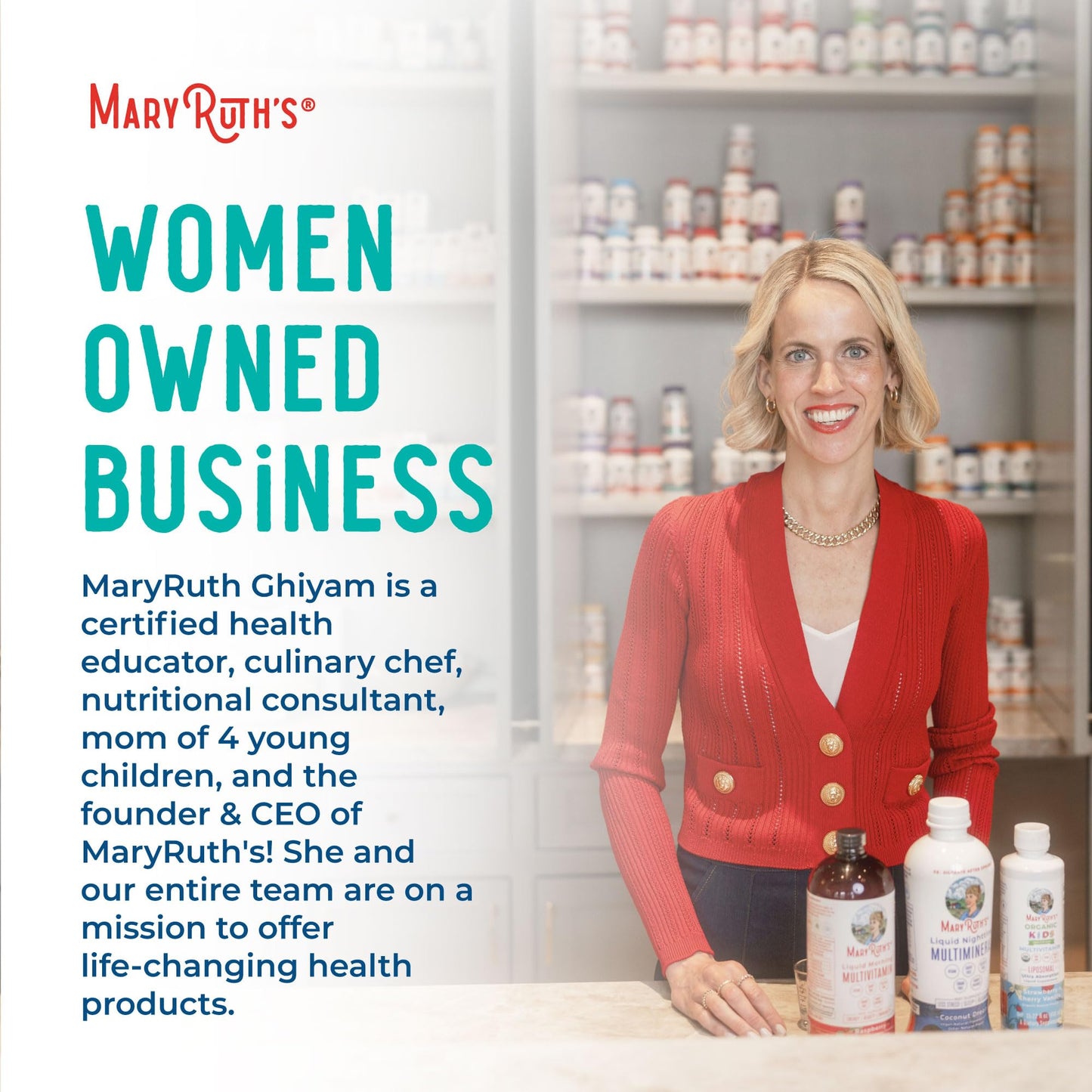 MaryRuth Organics 3-in-1 Probiotics for Digestive Health | 50B CFU, 23 Strains, Vegan