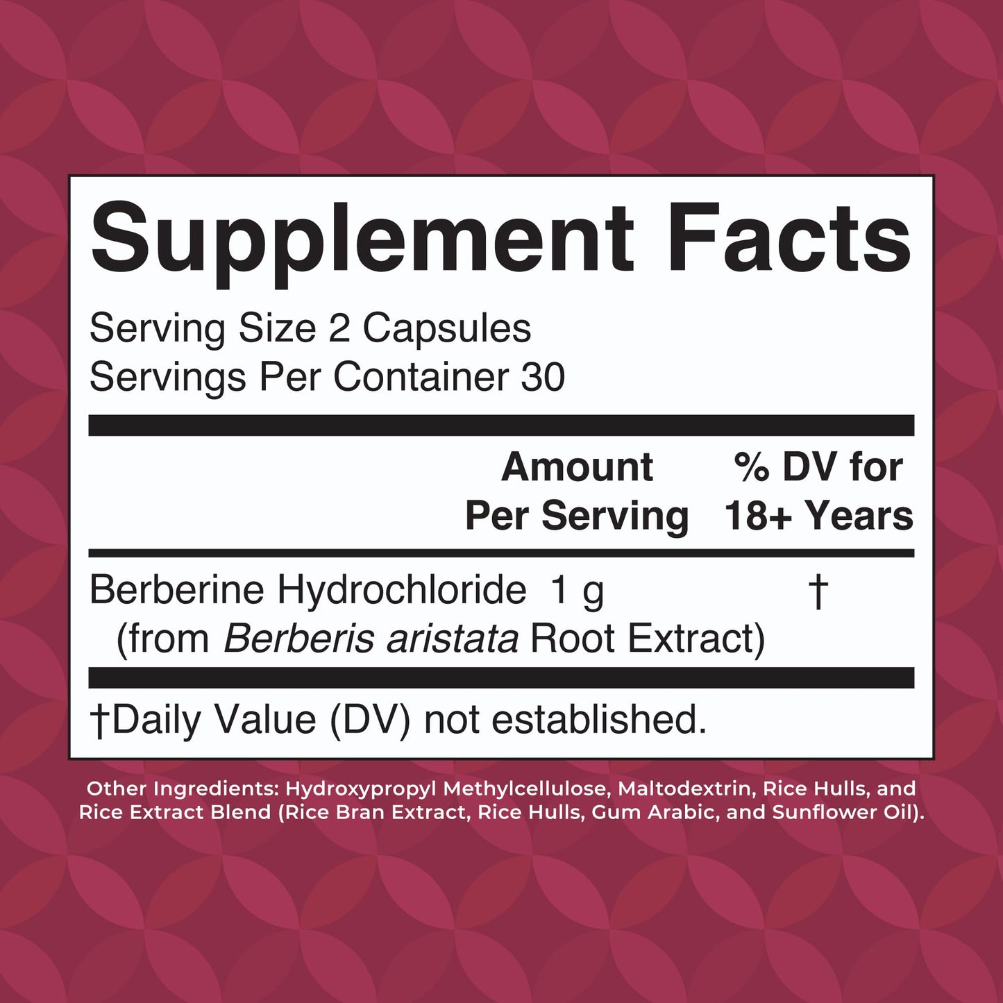 MaryRuth Organics Berberine 1000 mg – 30 Servings | Vegan Capsules