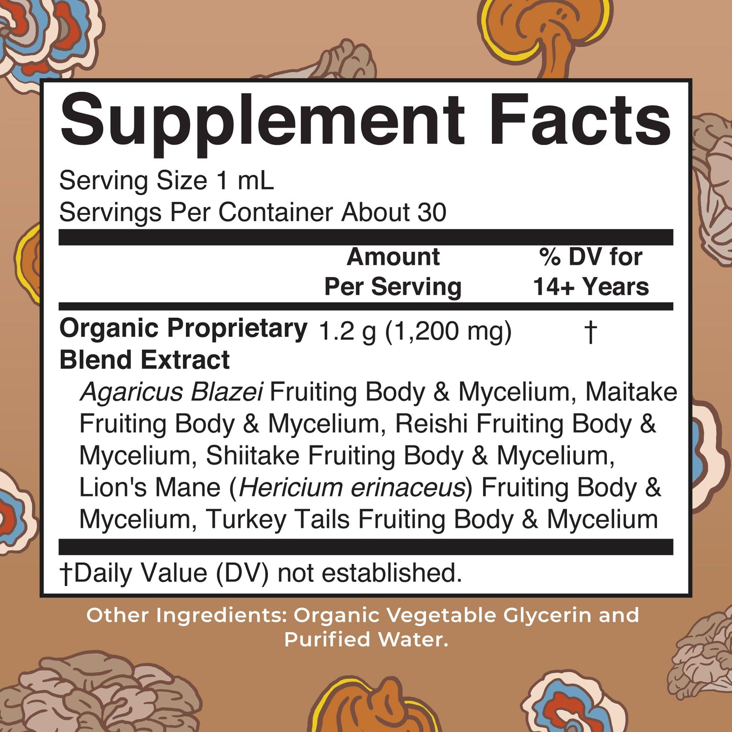 MaryRuth Organics Mushroom Complex – Vegan Liquid Drops (30 Servings)