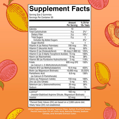 MaryRuth's Hair Growth Gummies with Lustriva | Biotin 10000 mcg | 30 Servings