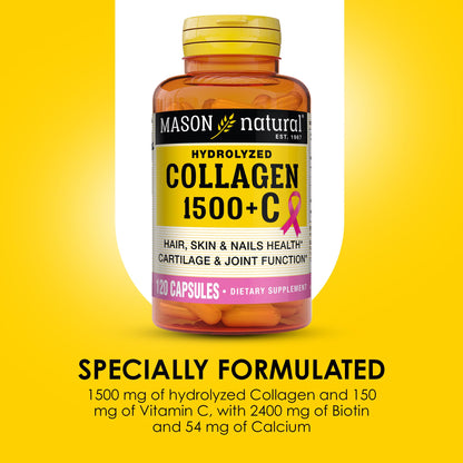 Mason Natural Collagen 1500mg with Vitamin C, Biotin & Calcium | Hair & Nails
