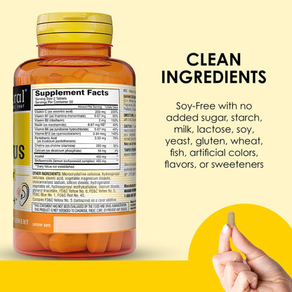 Mason Natural Ear Health Plus with B Vitamins - 50 Day Supply (Pack of 2)