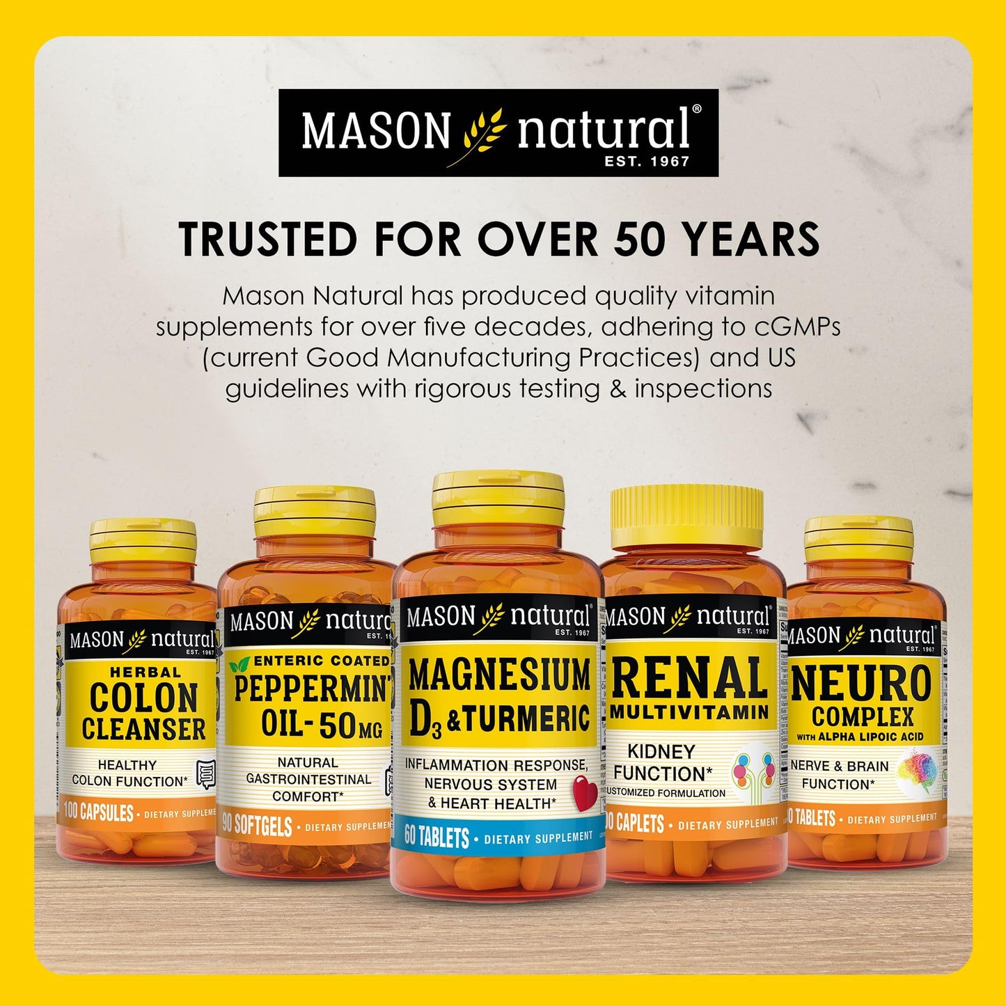 Mason Natural Probiotic with Prebiotic – 40 Day Supply | Gut Health & Digestion