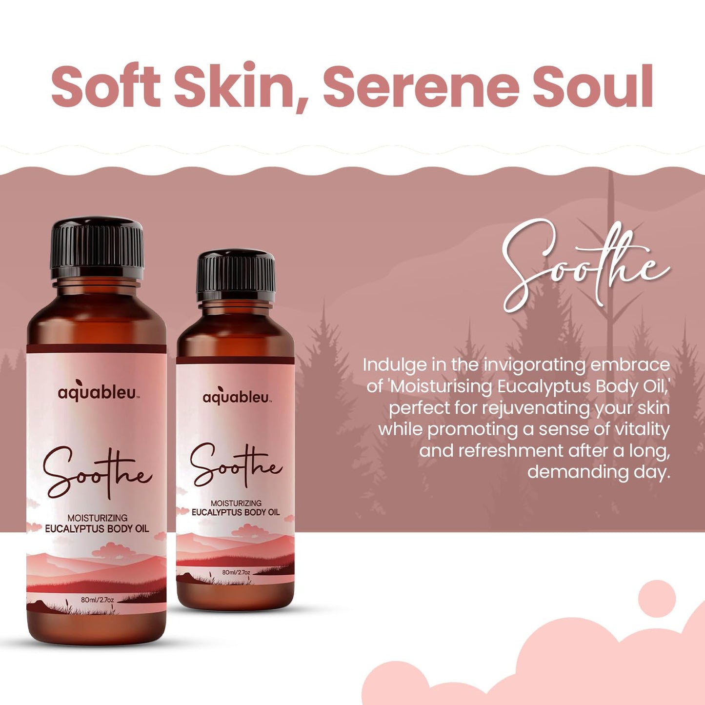 Eucalyptus Massage Oil – Soothing Aromatherapy (80ml) | Relaxation Gift
